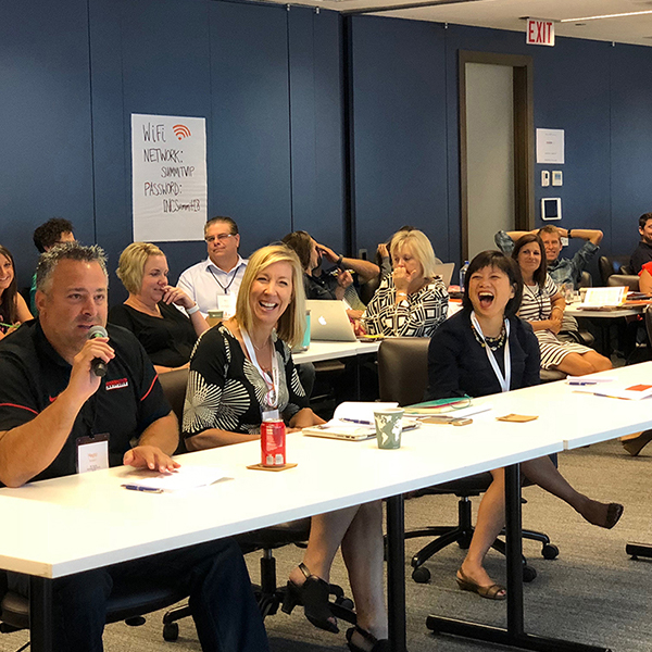 Educators at a table